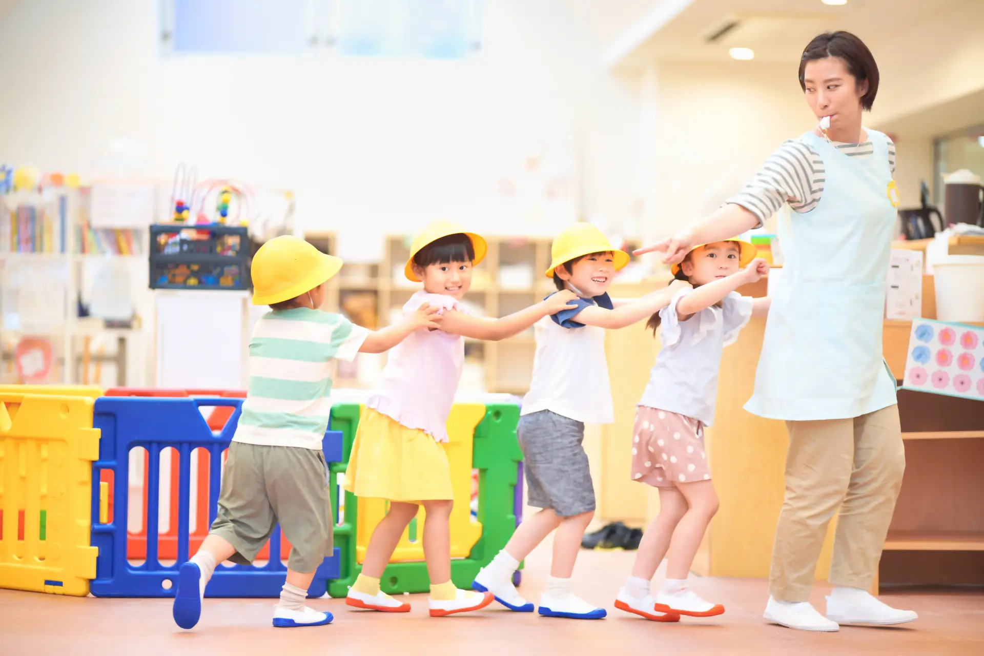 幼稚園の子供たち