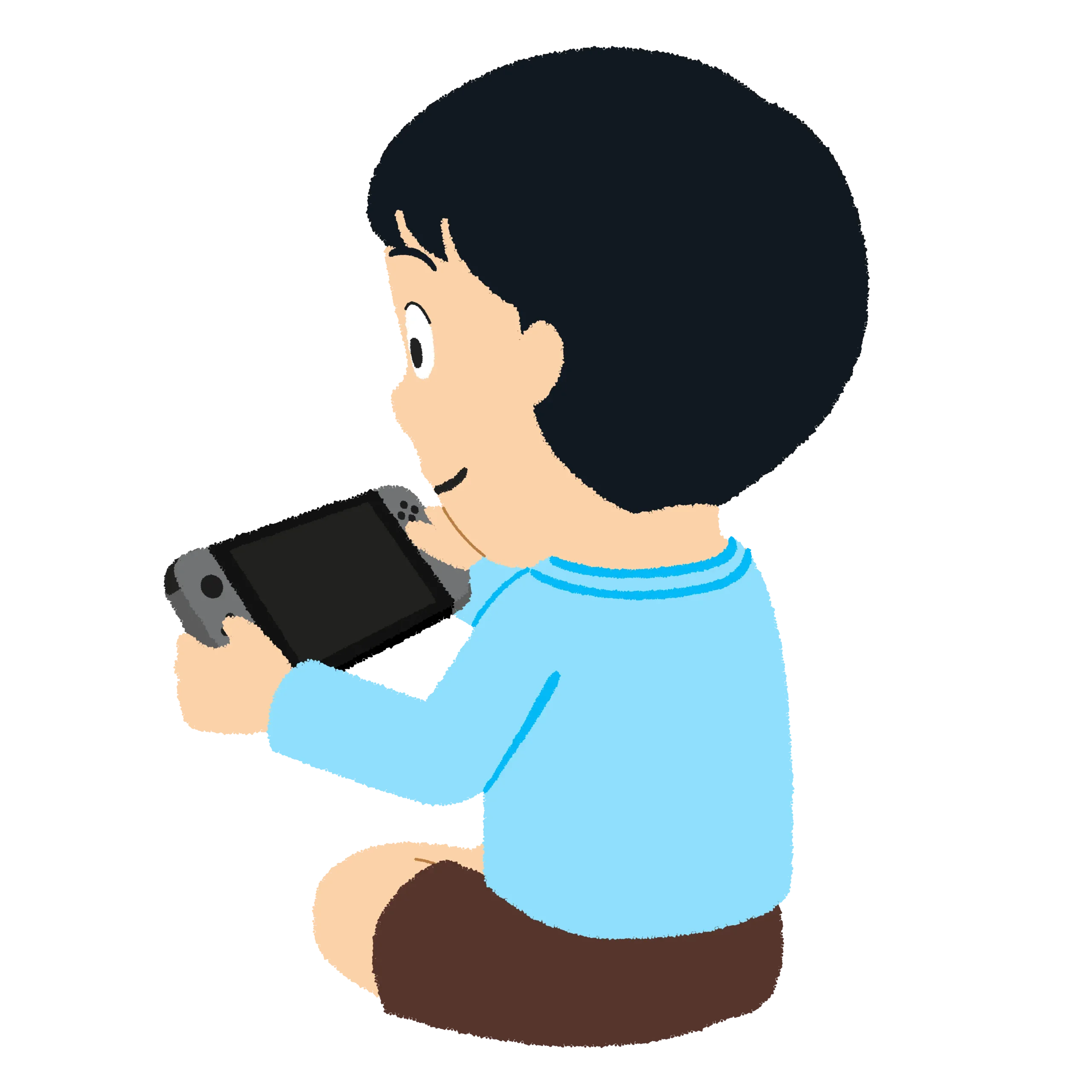 ゲームをする子供