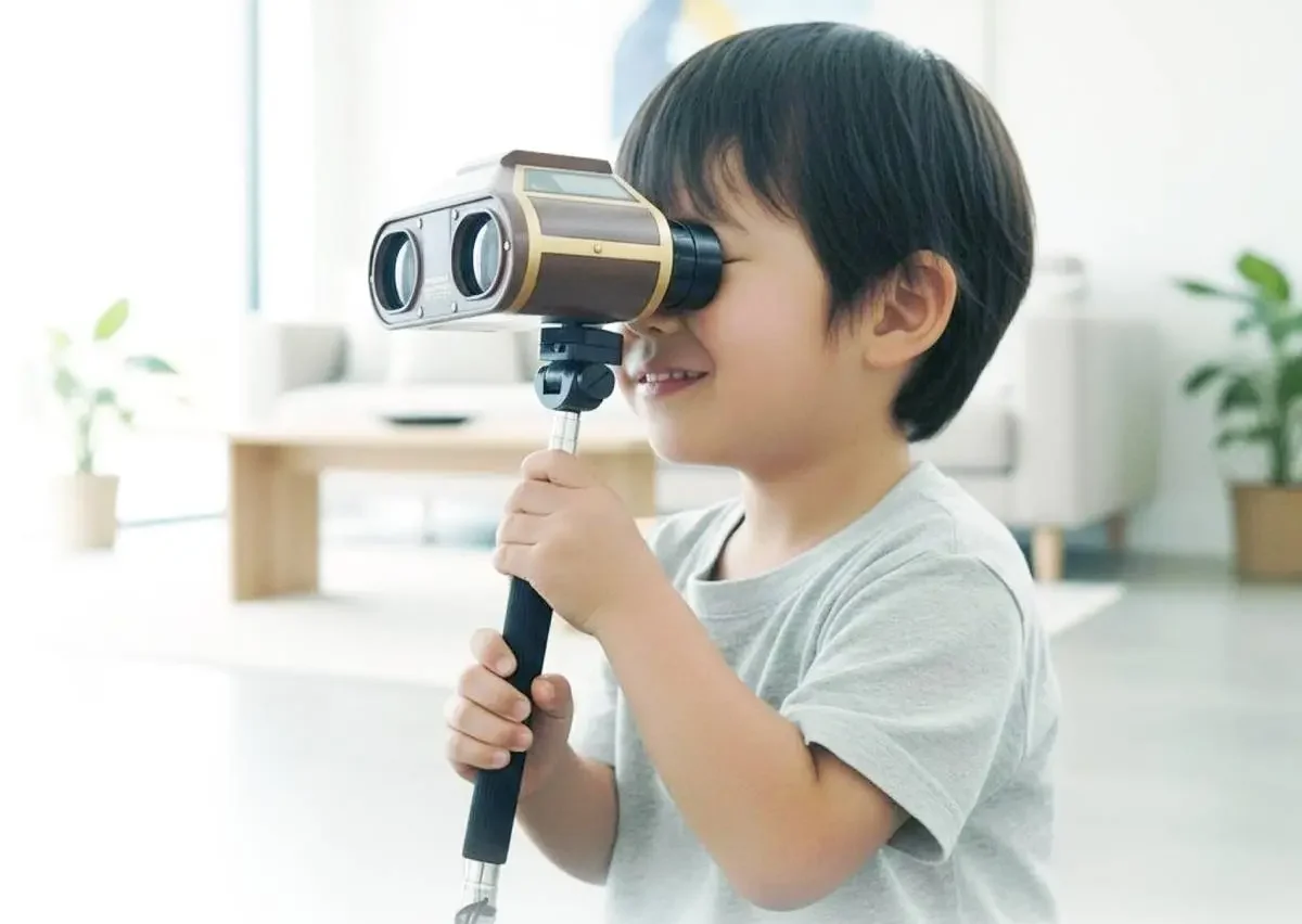 ホームワックを使う子供