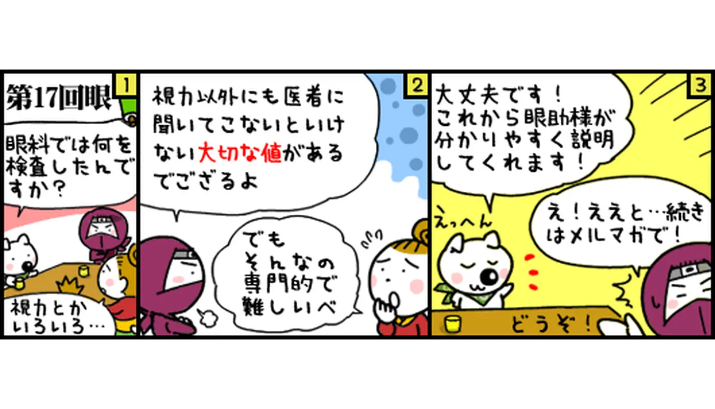 眼科の利用法マンガ
