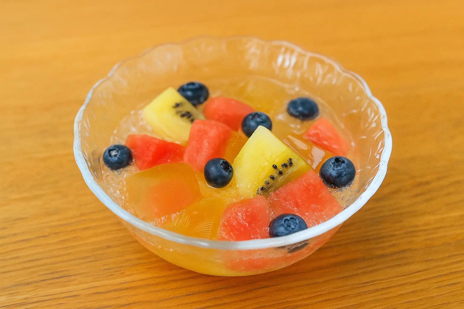 はちみつゼリーのフルーツポンチ