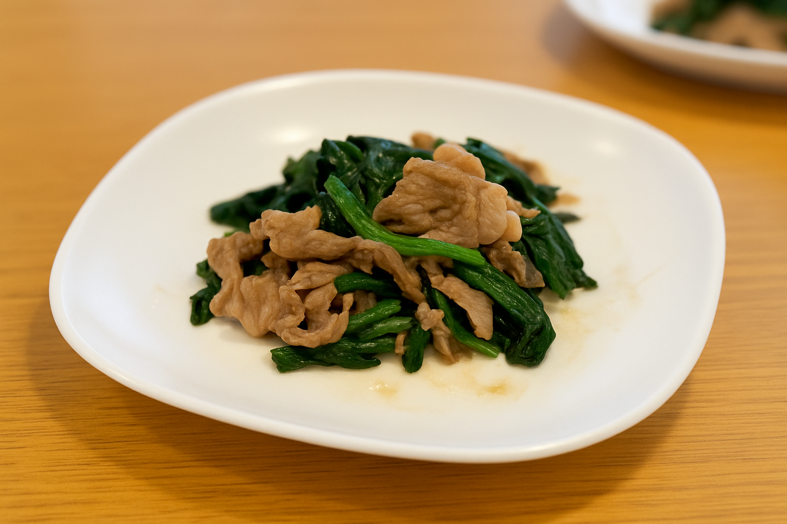 ほうれん草の回鍋肉