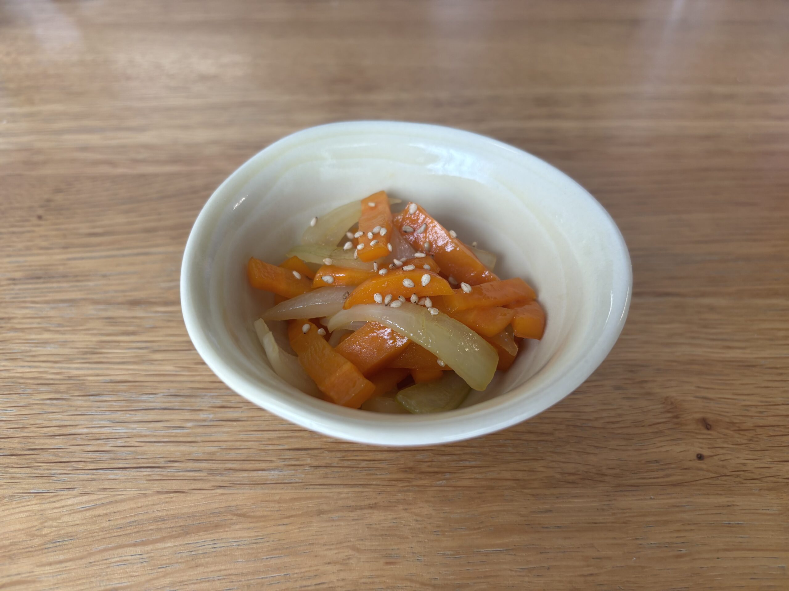 にんじんと玉ねぎのバターグラッセ風