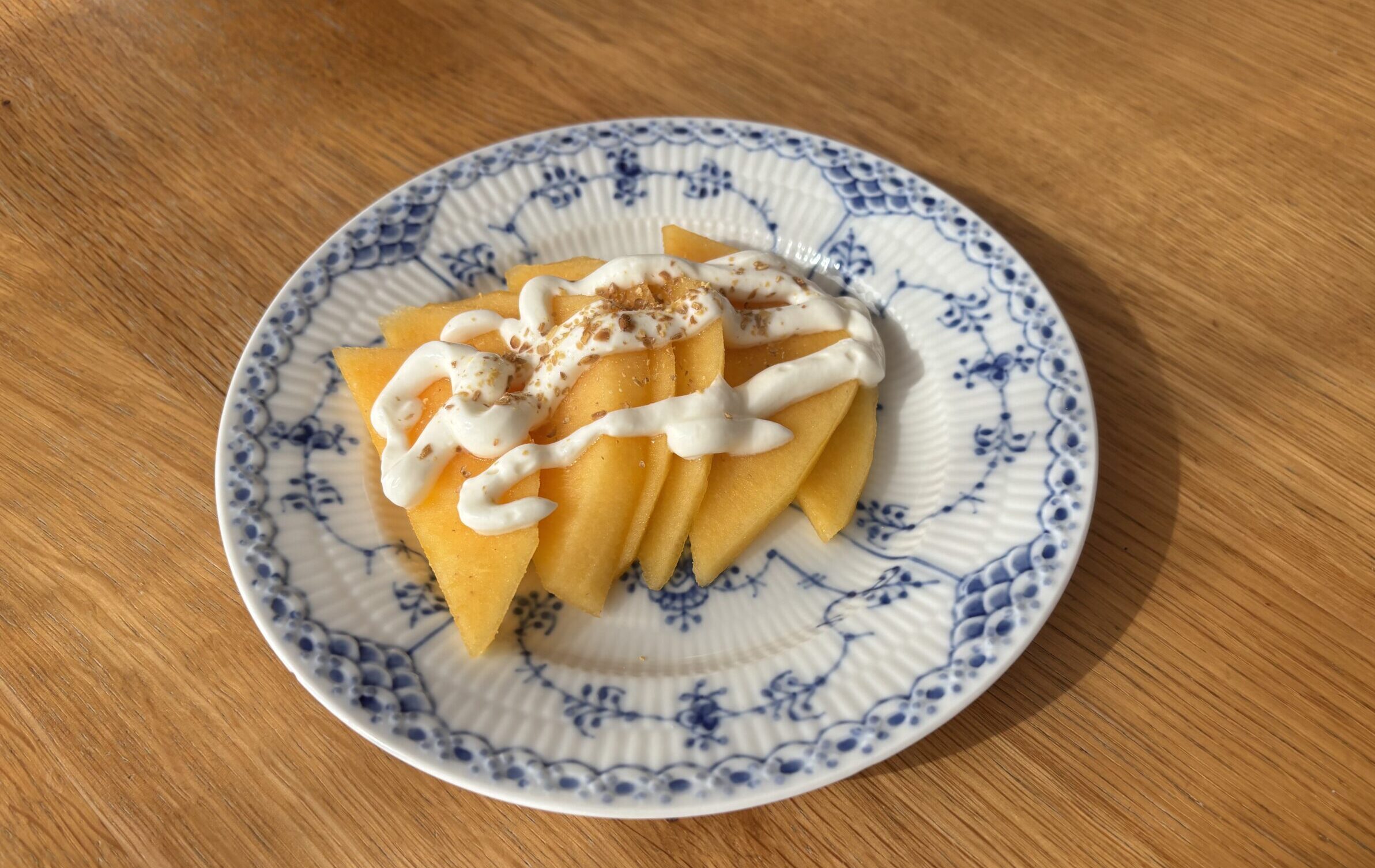 柿とヨーグルトのはちみつチーズ風デザート