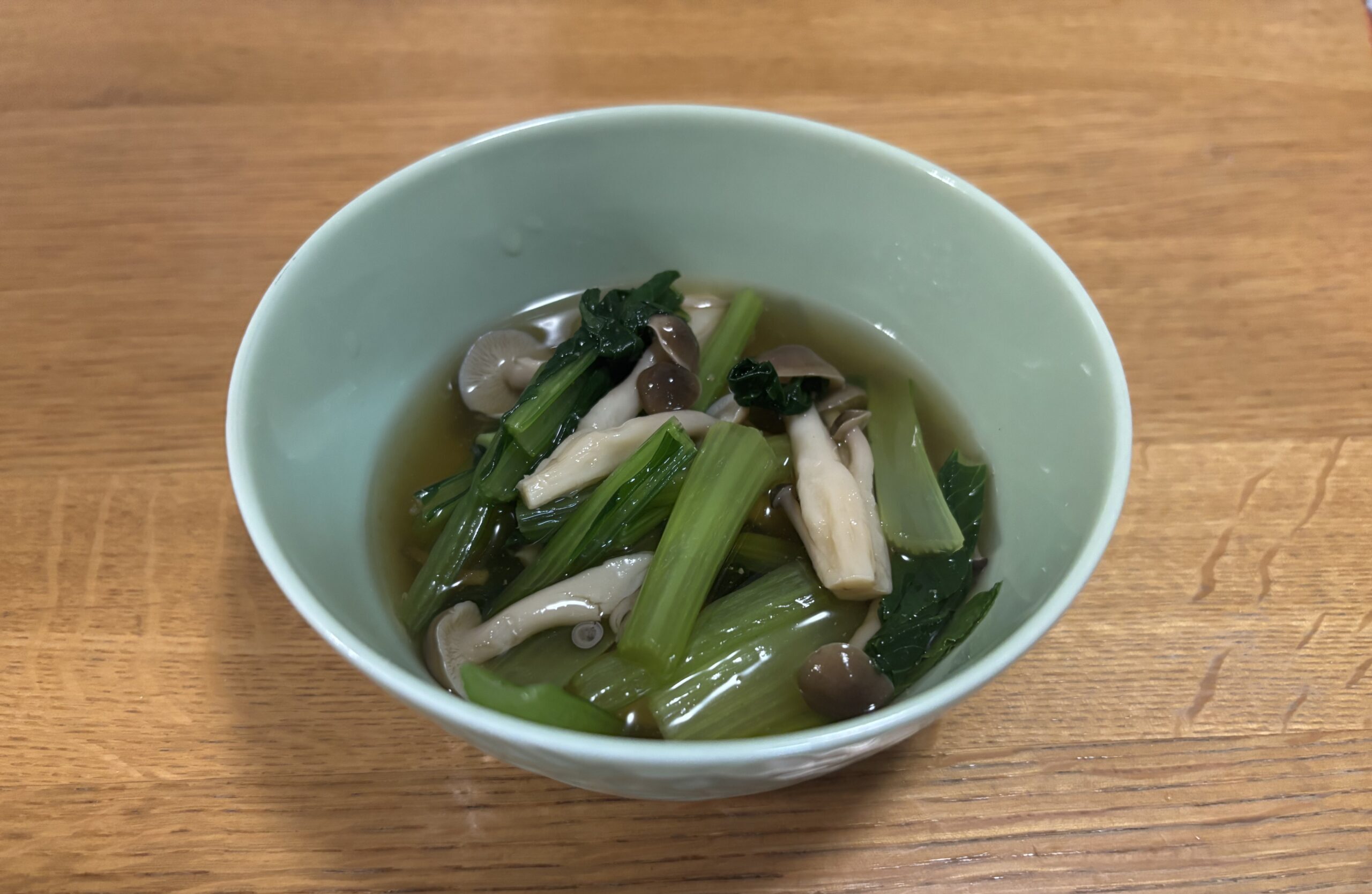 小松菜としめじの煮びたし