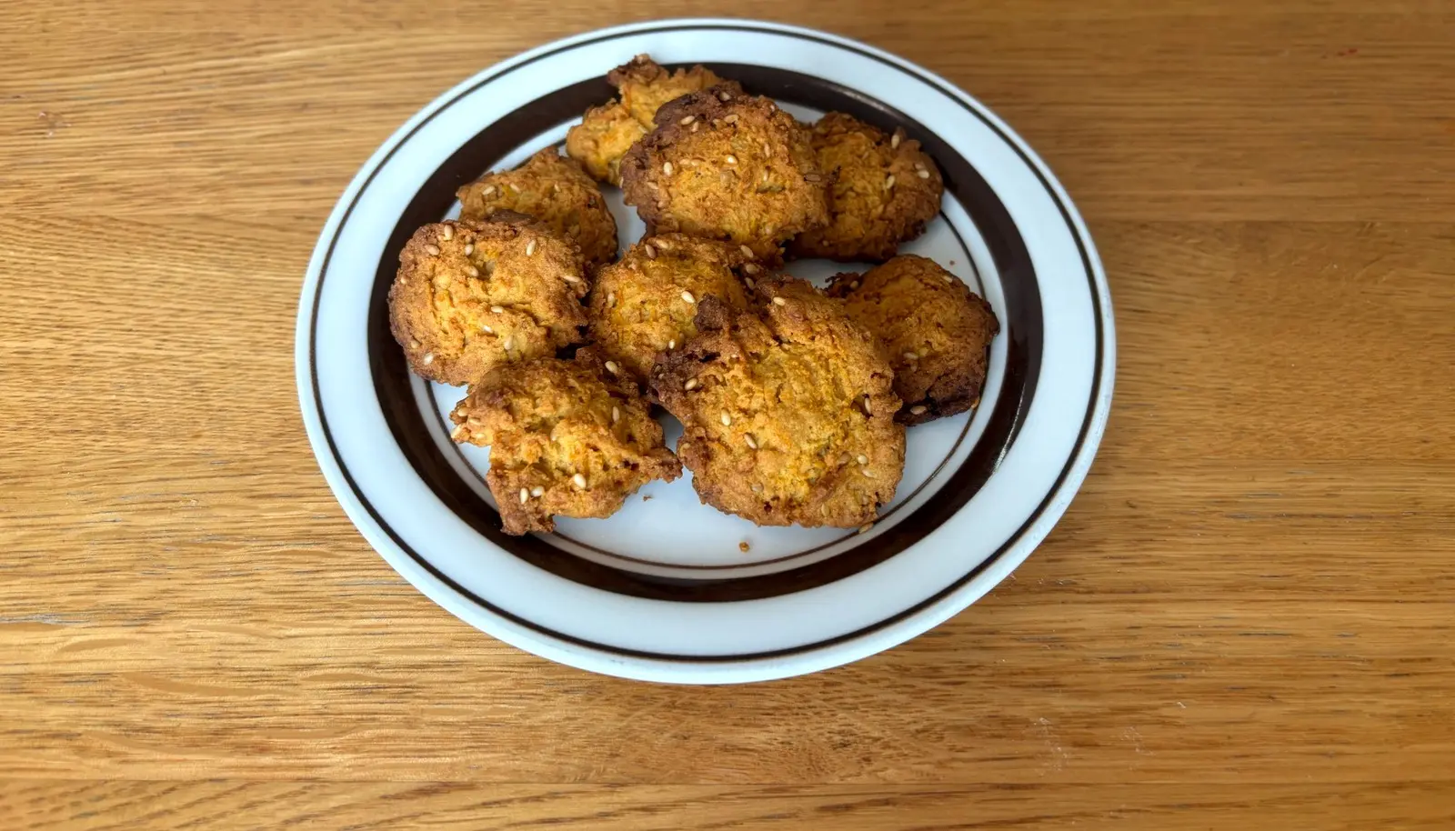 にんじんときな粉のごまクッキー